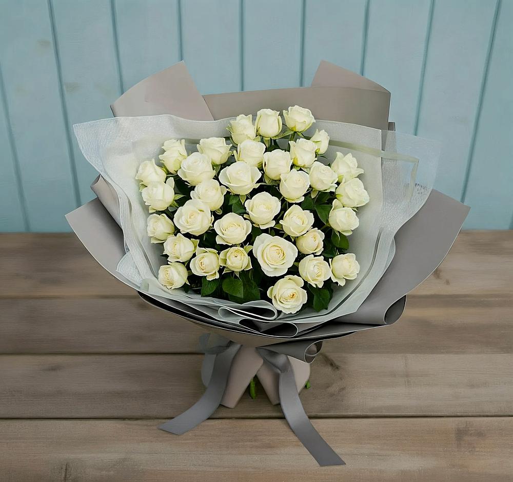Букет Белоснежная нежность в Владимировке