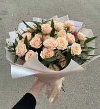 Букет Кремовые розы Латте в Владимировке
