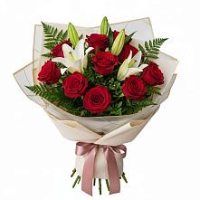 Букет цветов из:  Лилии и Розы в Владимировке