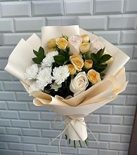 Букет цветов из:  Розы и Хризантемы в Владимировке