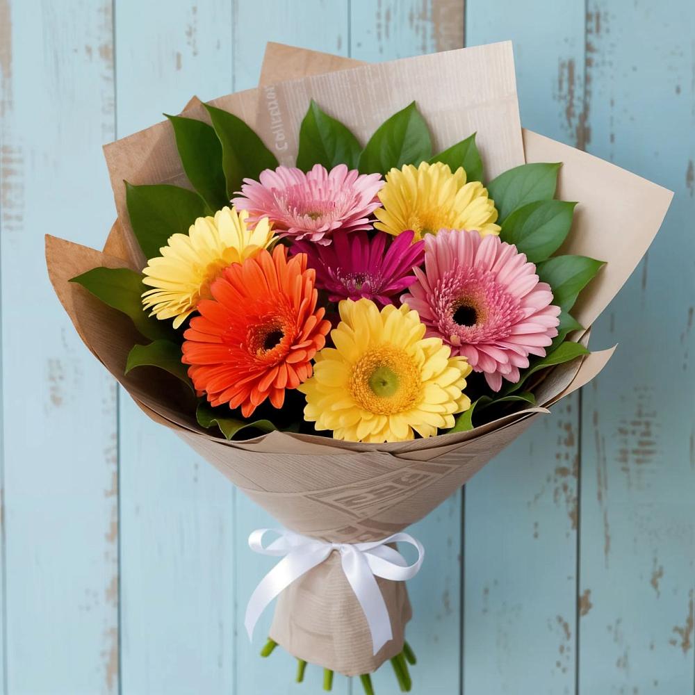 Букет цветов из: Герберы в Владимировке