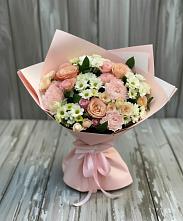 Букет цветов из:  Гвоздики, Розы и Хризантемы в Владимировке