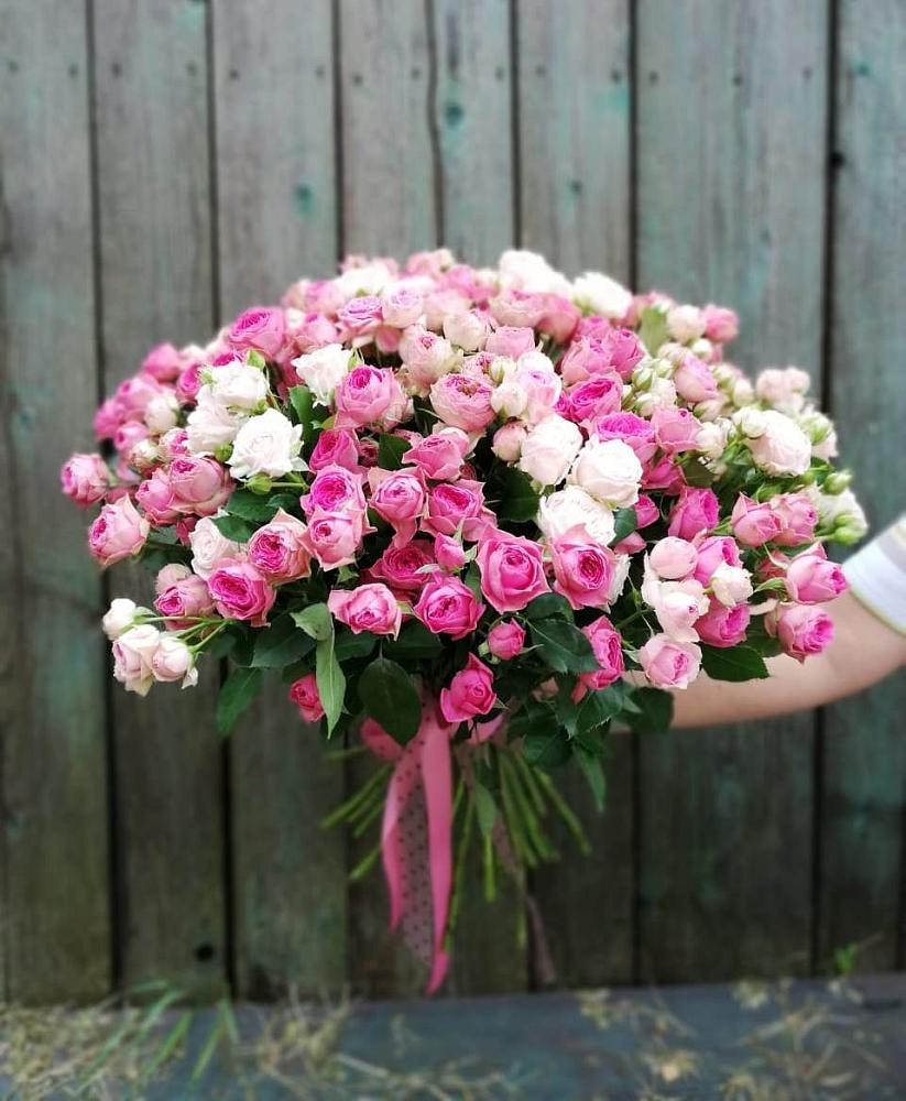Букет Розовые кустовые розы Натали и Лав Лидия в Владимировке