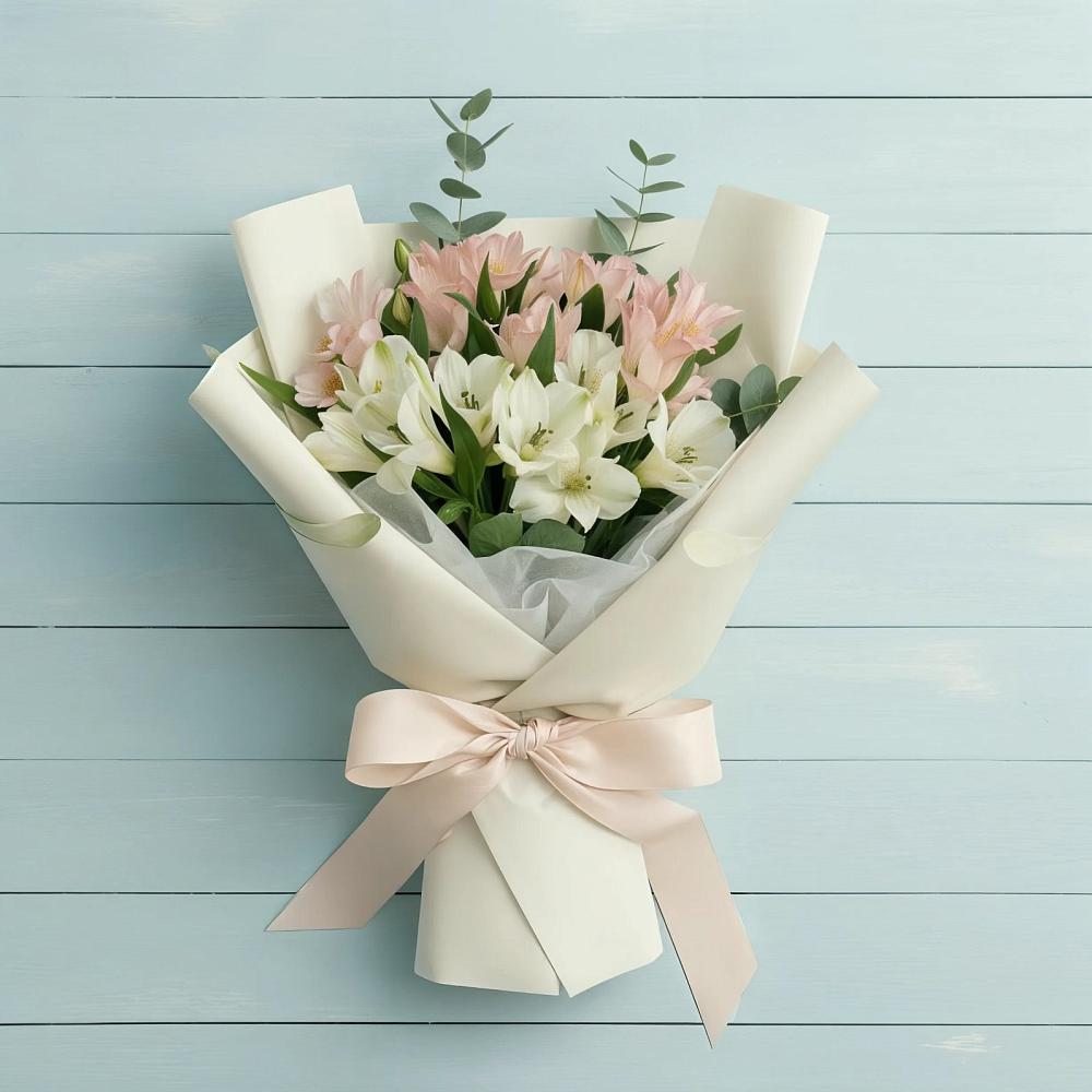 Букет цветов из: Альстромерии в Владимировке