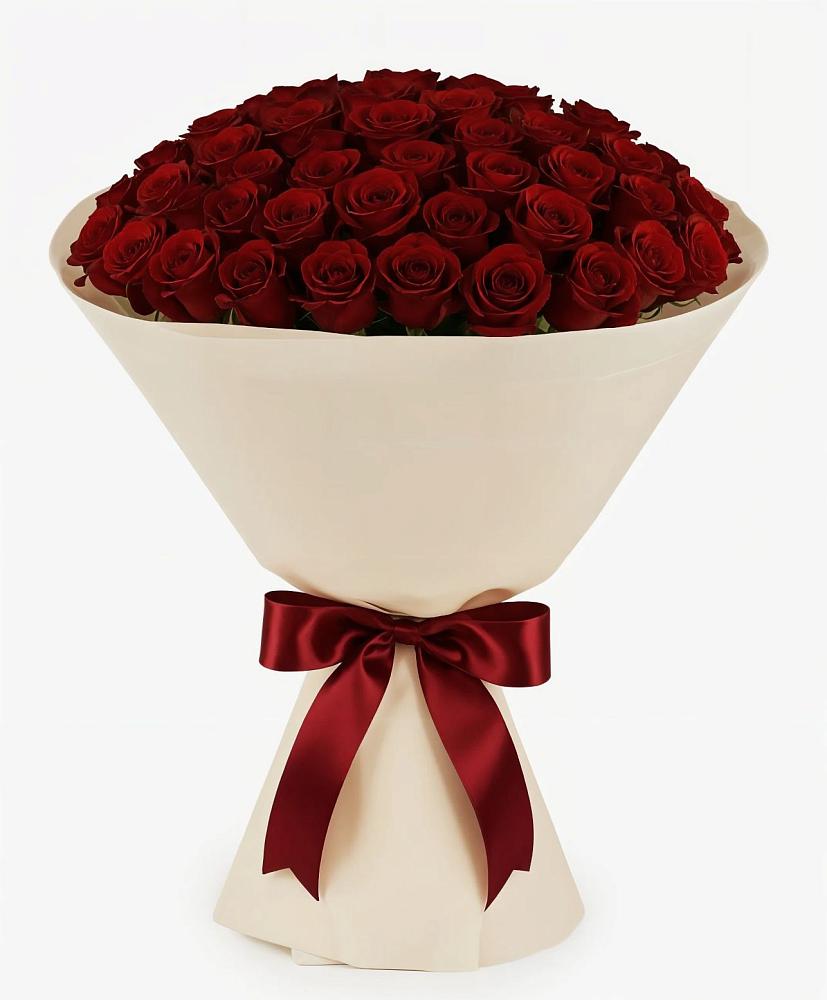 Букет 101 Бордовая роза Блэк Бакарра в Владимировке