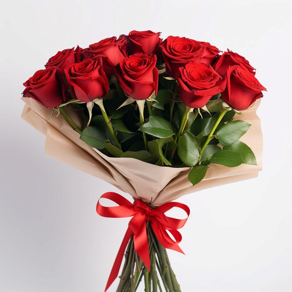 Букет 11 Красных роз Эдлесс Лав в Владимировке